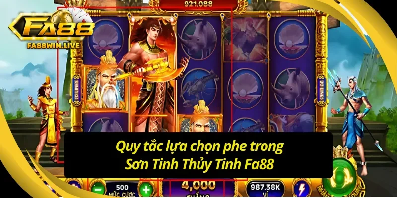 Những luật chơi then chốt game Sơn Tinh Thủy Tinh Fa88